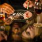 People snorting cocaine at a party