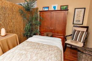 Massage bed at Seaside Palm Beach rehab