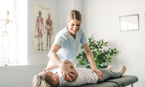 A,Modern,Rehabilitation,Physiotherapy,Worker,With,Woman,Client A,Modern,Rehabilitation,Physiotherapy,Worker,With,Woman,Client